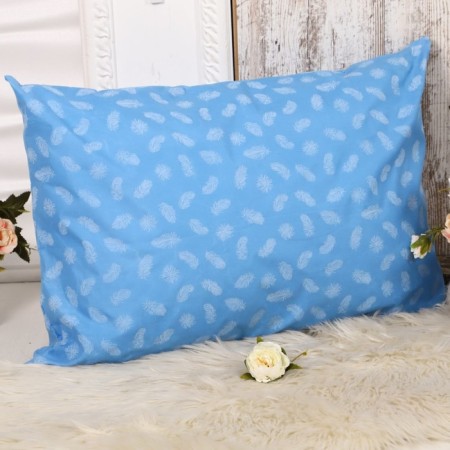 Pillowcase-pillowcase 50x70 cm on lightning feather blue