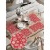 A set of napkins for setting the Christmas Snowflakes table, rectangular, rounded edges, size 30x46 cm, 4 pcs