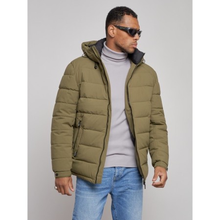 Sports male jacket, size 50, khaki color-6