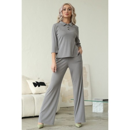 Female suit, size 52, gray color
