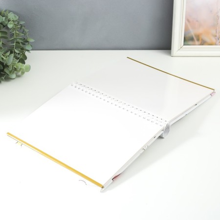 Photo album magnetic 20 sheets "Smiles. Save a smile" 29x24x2 cm-2
