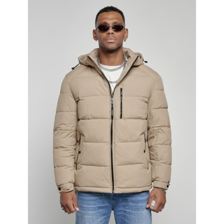 Sports male winter, size 54, beige color-7