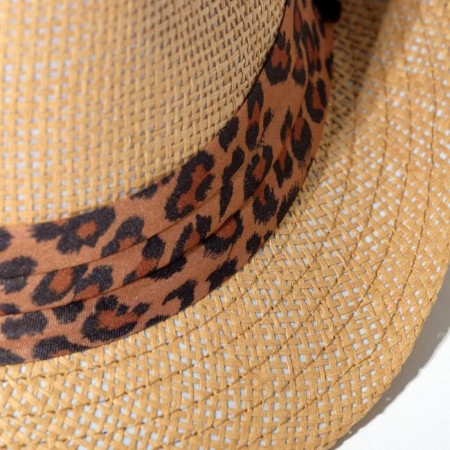 Women's hat minku "Leopard", size 56-58, brown color-3
