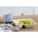 Ceramic dish with bon appetit sauce, 18.6 x 17.5 x 4 cm, white color