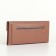 Women's wallet on the button, brown color