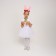 Carnival costume "Bunny white with rim", height 98-128 cm