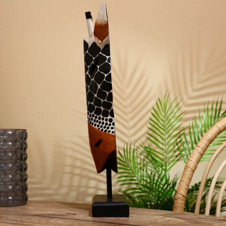 Mask "Zebra" on the stand, Albezia 50 cm-2