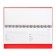 Dated planing 2025, 294 x 142mm 64 sheets, Attomex Orion, solid cover, boumvinyl with foam, foil embossing, block 70, red