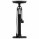 Floor pump with a needle and nozzles, plastic, black color