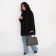 Women's bag El Masta with a zipper, 2 outer pockets, a long belt, khaki color