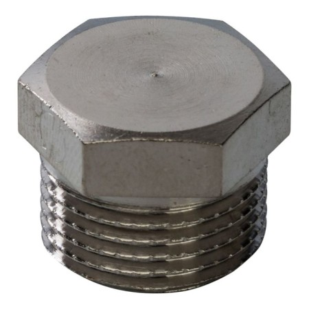 Stout SFT-0025-000038, 3/8 ", outdoor thread, nickelled brass