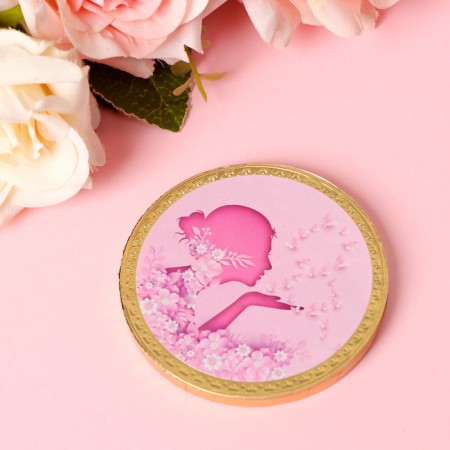 Chocolate medal "Tenderness", 25g-1