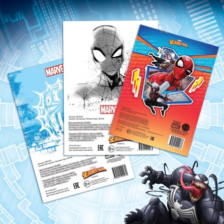 A set of albums with stickers "Spider-Man", 3 pcs., Marvel-5