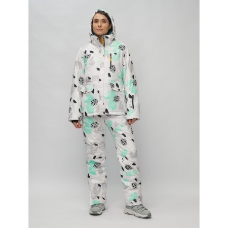 Ski suit female, size 44, gray color-25