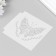 Stencil plastic "butterflies" set 6 pcs 13x13 cm