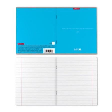 Notebook of 48 sheets in the Erichkrause MC-7 line, cover coated cardboard, offset block, mix-10
