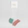 Women's socks glass minku pink/green color, size 36-37 (23 cm)