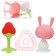 A set of silicone teeters “My bunny”, with a rattle, 3 pcs., In the case, crush me