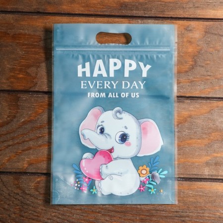 Gift package, with zip-lock fastener, 15 x 22 cm, mix-3