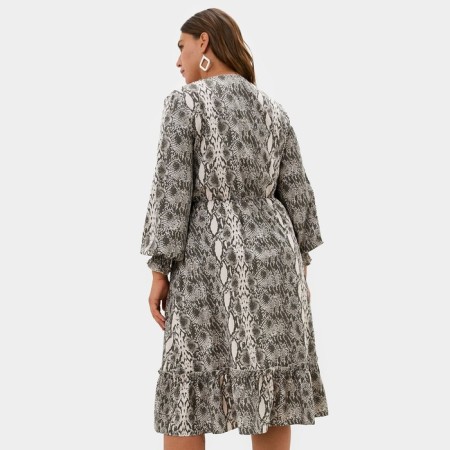 Women's dress Mist Plus-Size, size 50, beige color-1