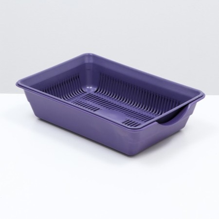 Deep toilet with a mesh of 36 x 25 x 9 cm, purple