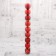 Set of balls plastic D-6 cm, 9 pcs "Camilla" red