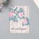 Postcard with seeds "grow itself" "thank" 5*7cm