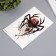 Tattoo on the body color "Black Widow" 12x19 cm