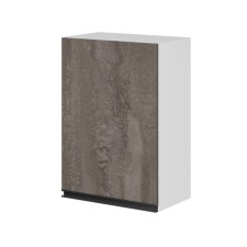 A cabinet hinged with 1 door Noktyurn 500x300x720 White/Dark Concrete/Anthracite