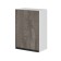 A cabinet hinged with 1 door Noktyurn 500x300x720 White/Dark Concrete/Anthracite