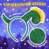 Carnival rim "dragon", green color