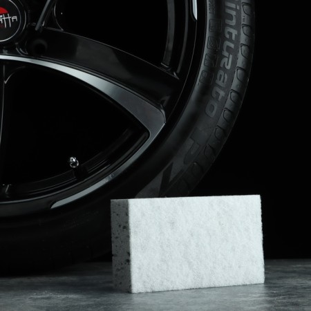 Car sponge with abrasive, 160x100x55 mm