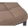 Stool Bar loft Metal/fabric, black/brown 35x35x65 cm