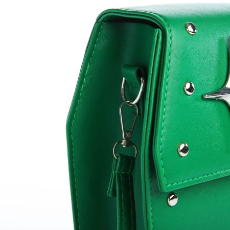 Youth bag on magnet, green color-4