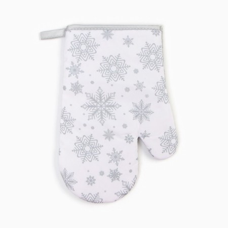 Mittens shares of snowflakes silver 26*16 cm, 100% p/e-2