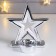 Souvenir Ceramics Summary "Double Star" silver 12.8x7.8x12.3 cm