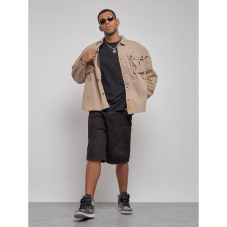Jeaning jacket men's, size 52, beige color-11