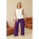 Female costume: cardigan, trousers, size 48, purple color