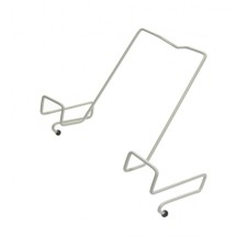 Book stand, metal, for a desk up to 20 mm thick, gray