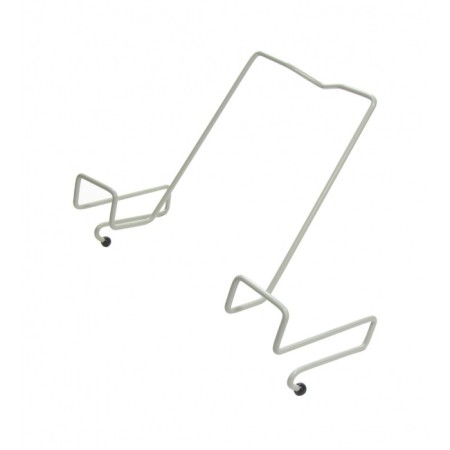 Book stand, metal, for a desk up to 20 mm thick, gray