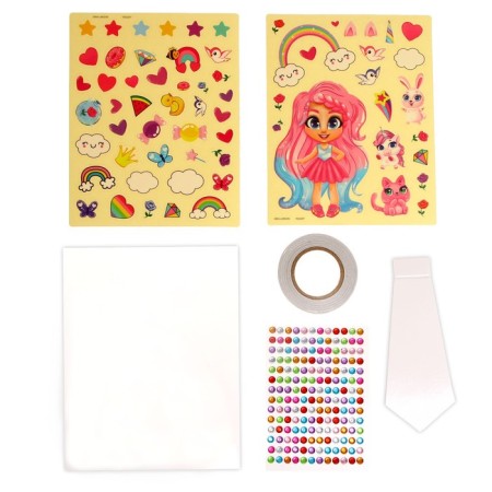 Set for creativity "Picture with stickers. Cute princess "-3