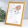 Photo frame plastic 20x25 cm "Little mesh" gold with double gold stroke 28.5x23.5 cm