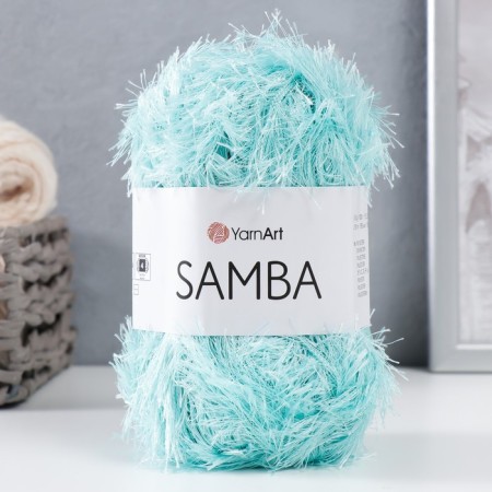 Samba yarn 100% polyester 150m/100g (22 turquoise)-4
