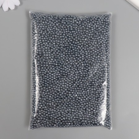 Set of beads "pearls" d 4 mm, 250 gr, gray-2