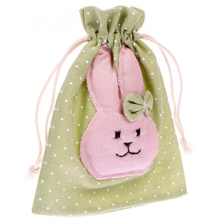 Bag for gifts "Rabbit", 16.5 × 14 cm, Mix color-1