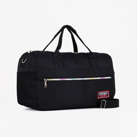 Sports bag with lightning, shoes, long belt, black color