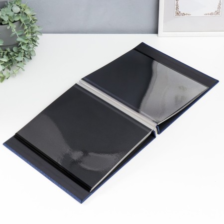 Photo album magnetic 20 sheets "Sea pier lights" Black sheets 3x27x28 cm-2