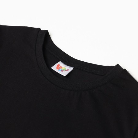 T -shirt for nursery, black color, height 134 cm-2