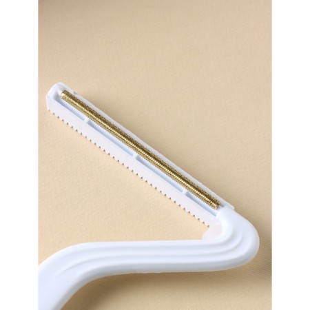 Scraper for cleaning clothes, carpets, furniture, bilateral shade, metal+plastic, 10.8 × 16.5 cm-1
