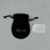 Suede bag “for you”, black, embossing, 9 × 12 cm